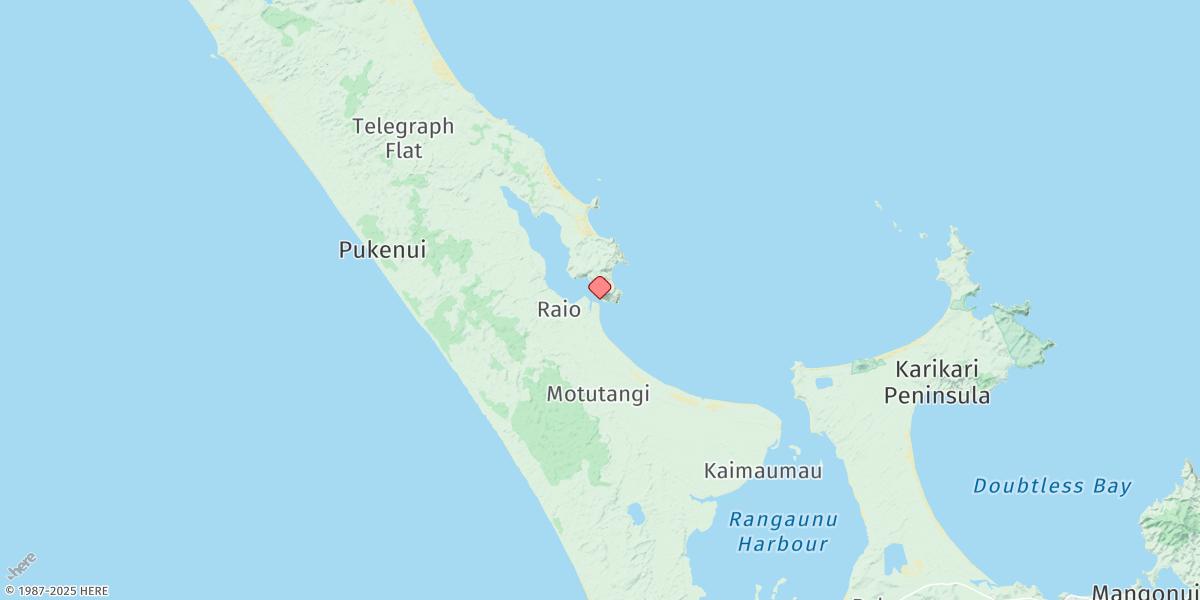 Map of Houhora Harbour Entrance