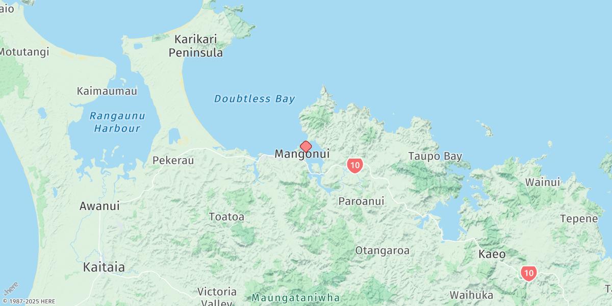 Map of Mangonui