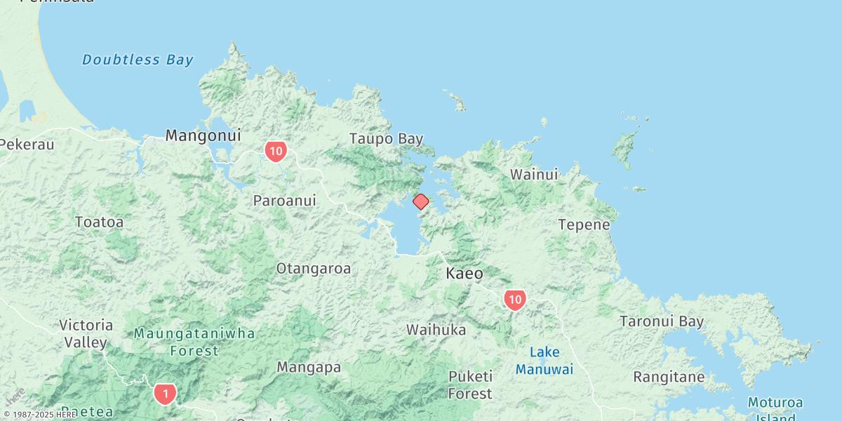 Map of Whangaroa