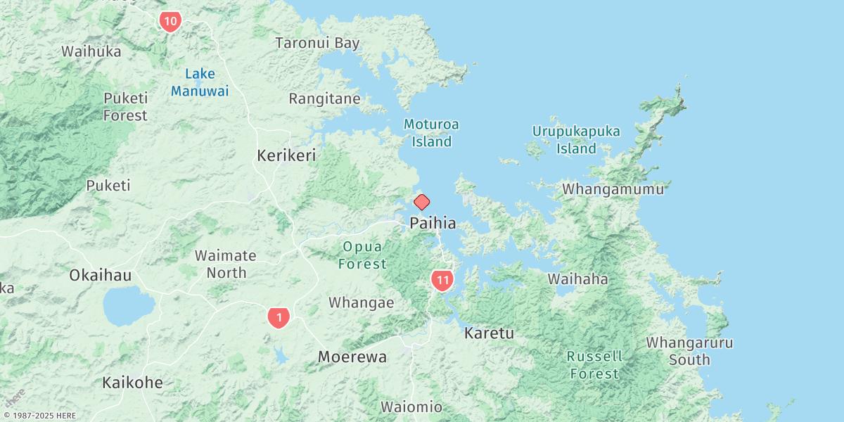 Map of Waitangi