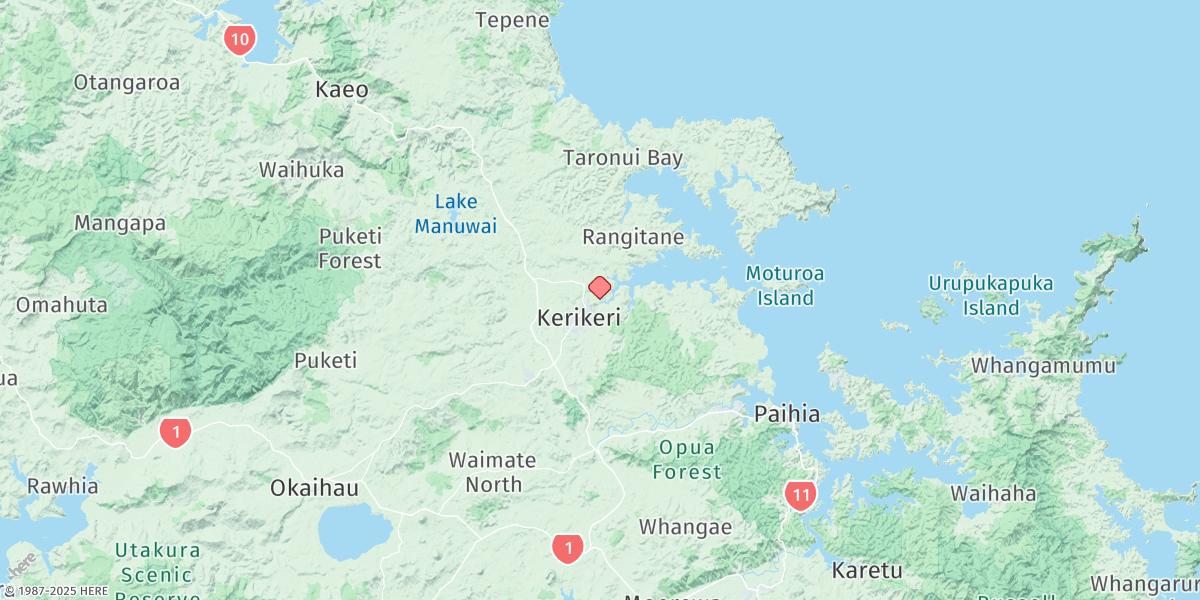Map of Kerikeri
