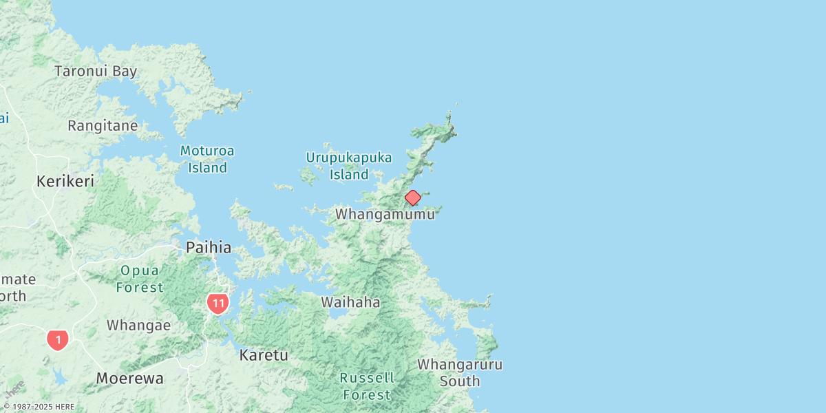 Map of Whangamumu Harbour