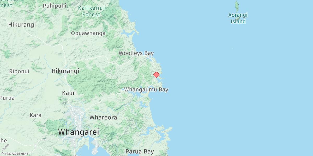 Map of Tutukaka Harbour