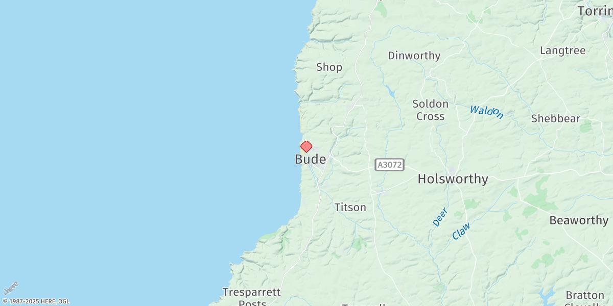 Map of Bude