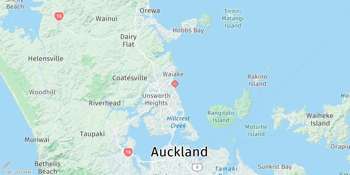 Map of Murrays Bay