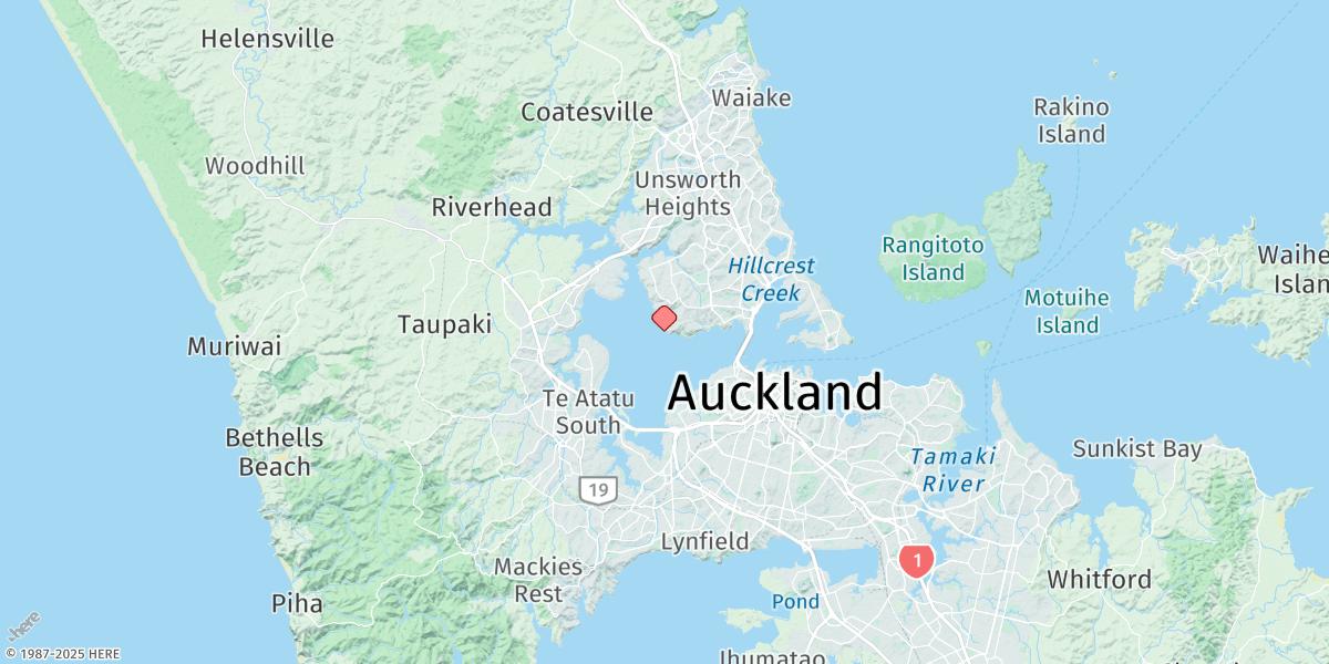 Map of Onetaunga Bay