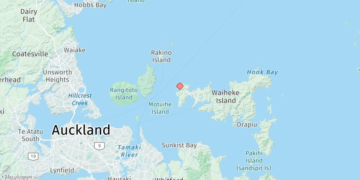 Map of Matiatia Bay