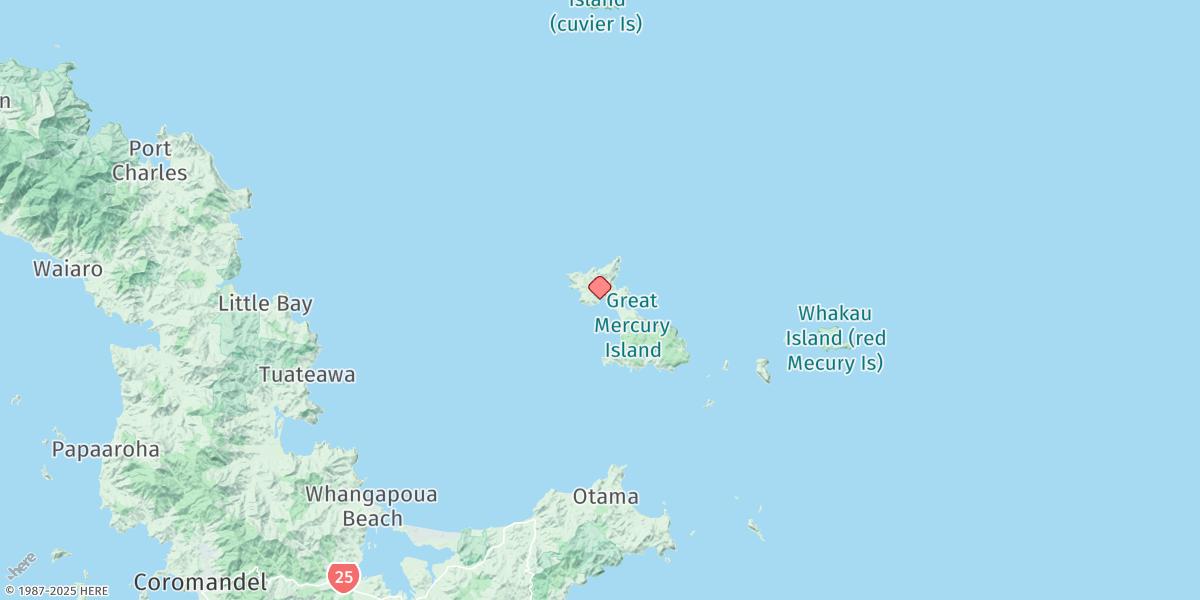 Map of Huruhi Harbour