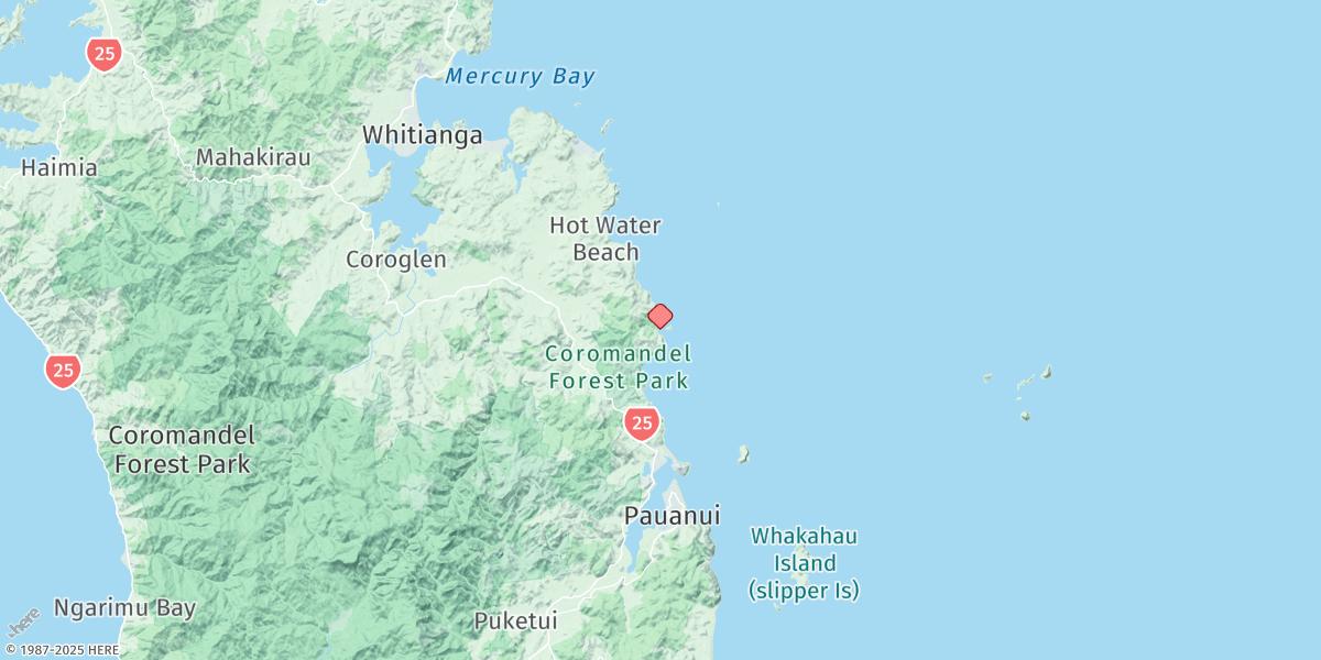 Map of Tapuaetahi Bay (Boat Harbour)