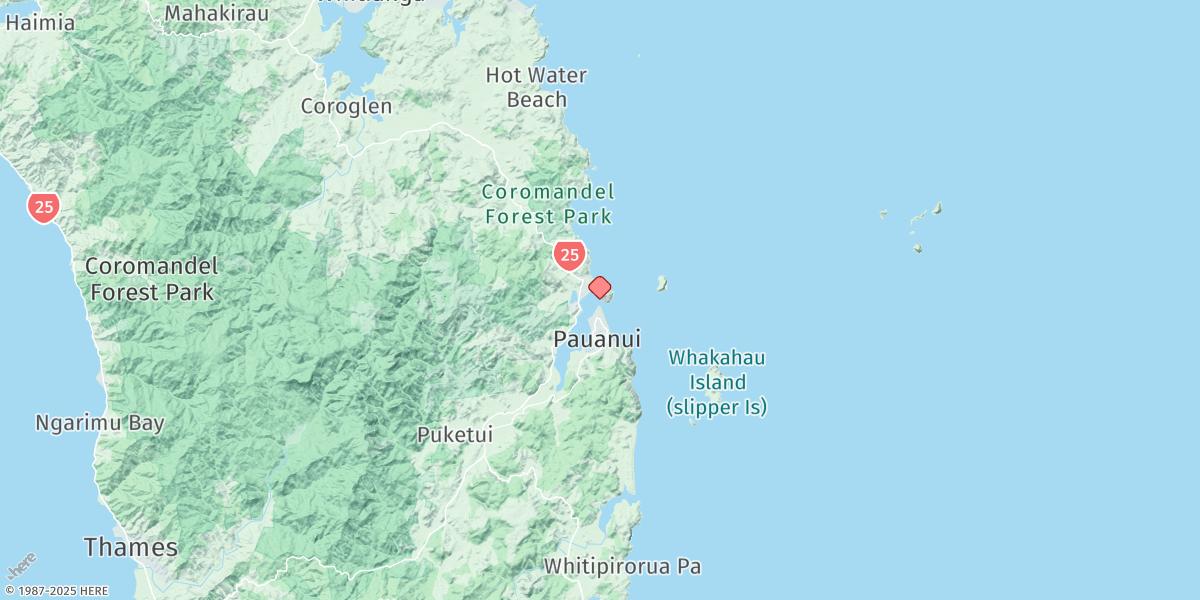 Map of Tairua