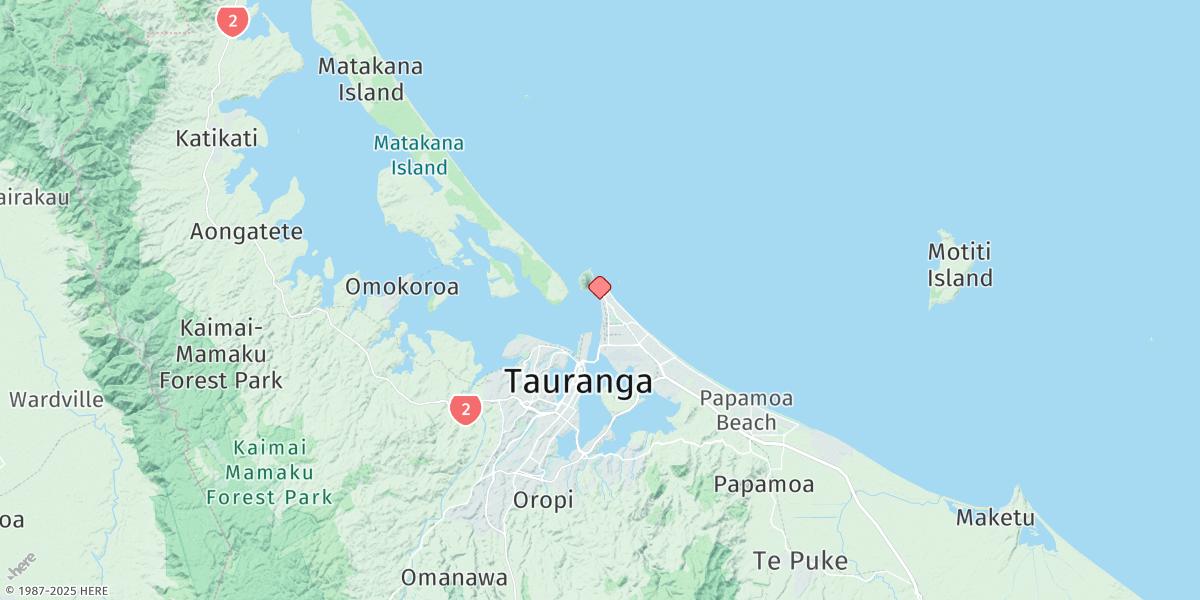 Map of Tauranga