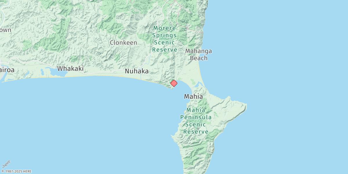 Map of Waikokopu