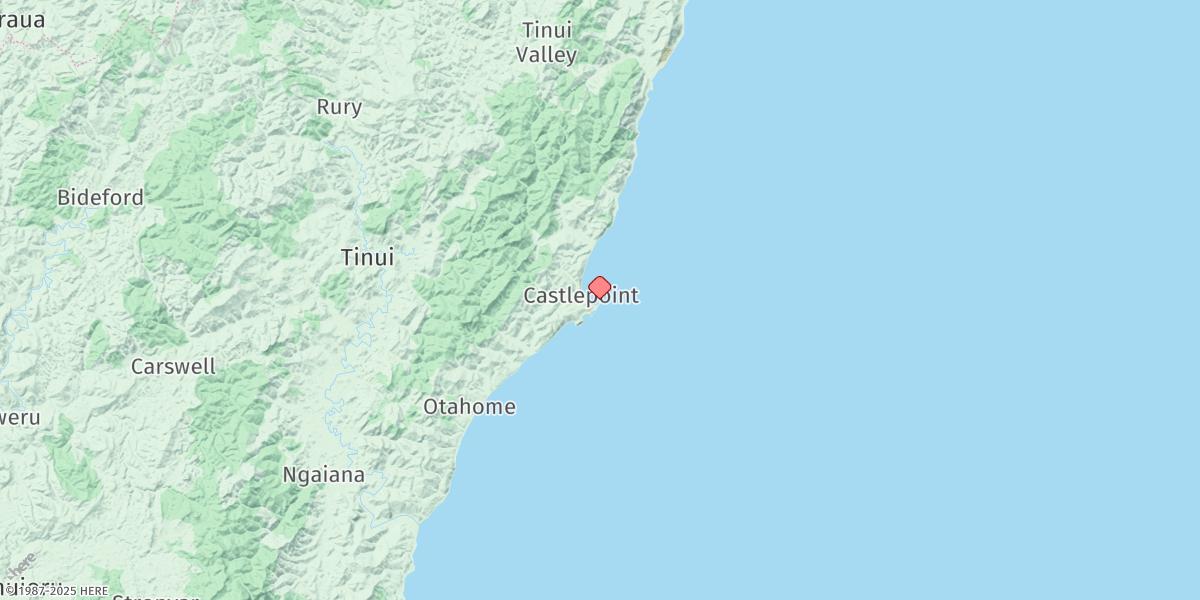 Map of Castlepoint