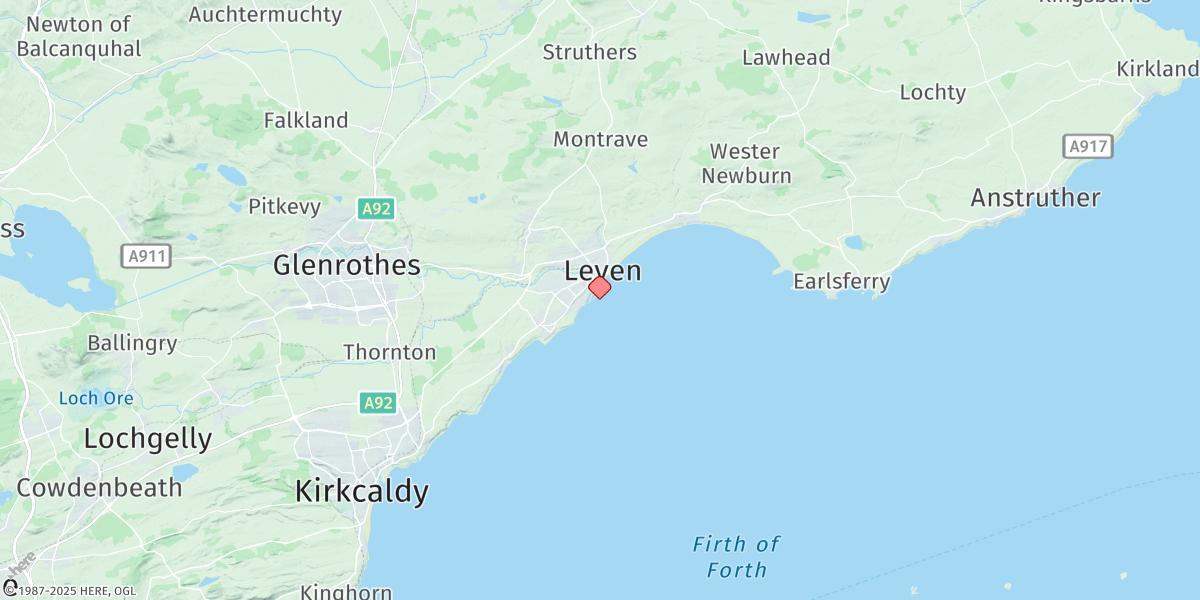 Map of Methil