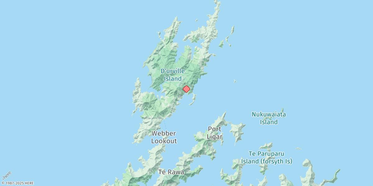 Map of Catherine Cove