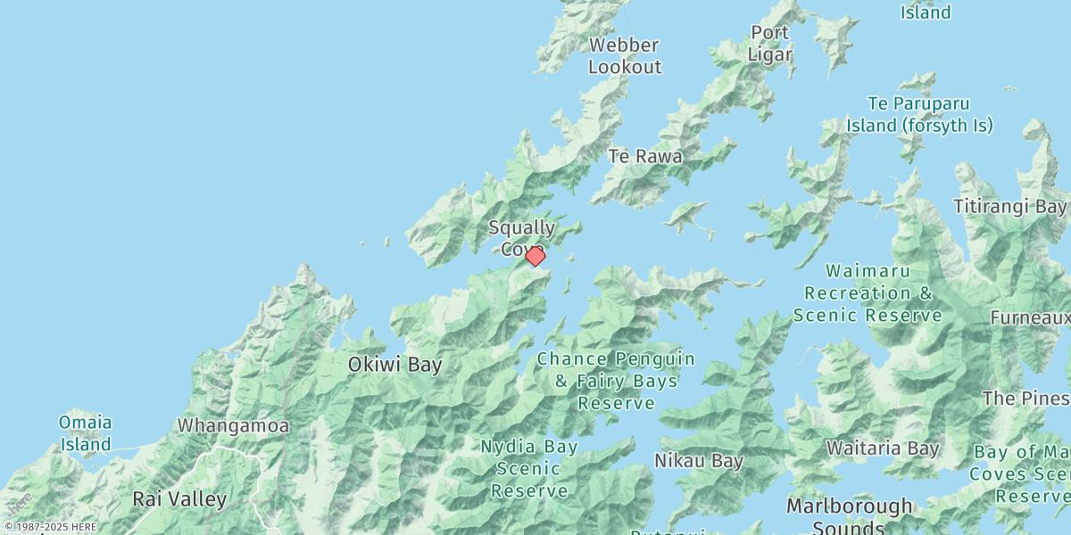 Map of Elaine Bay