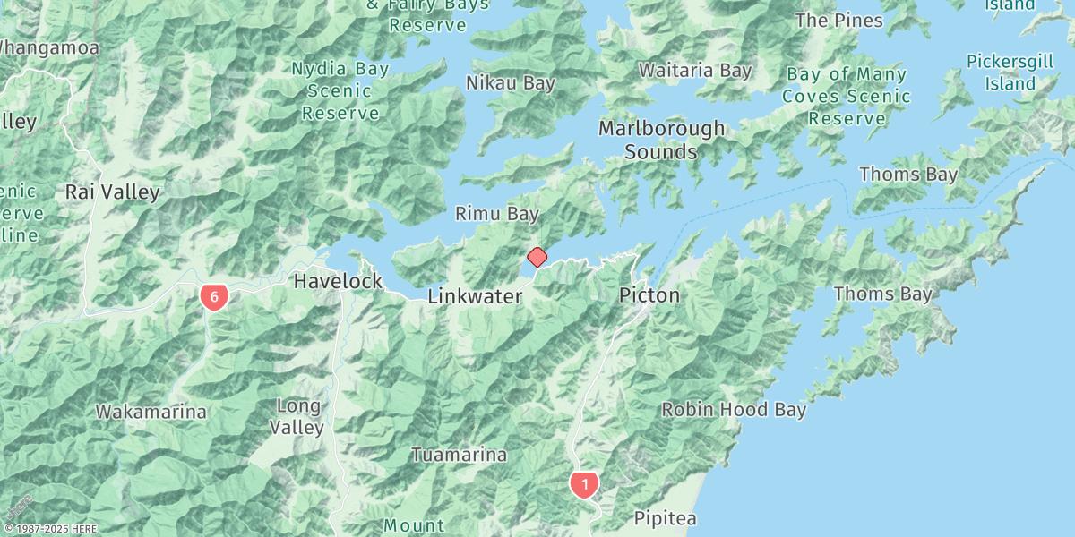Map of Okiwa Bay