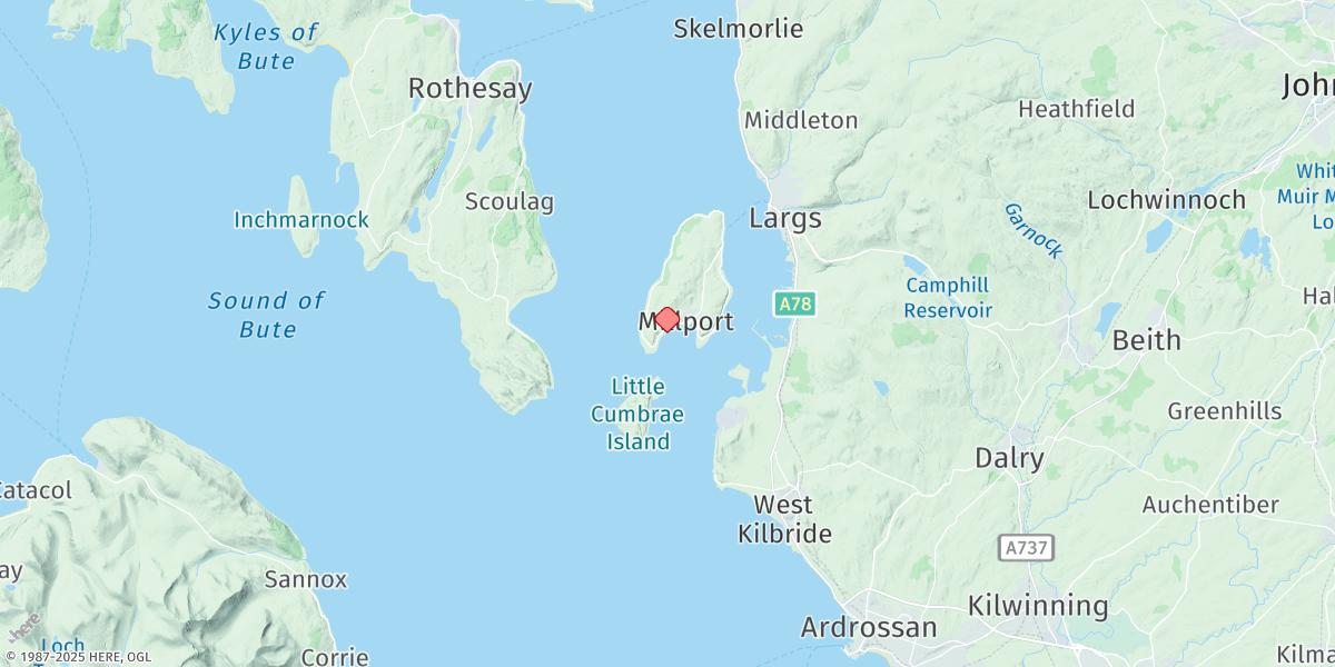 Map of Millport