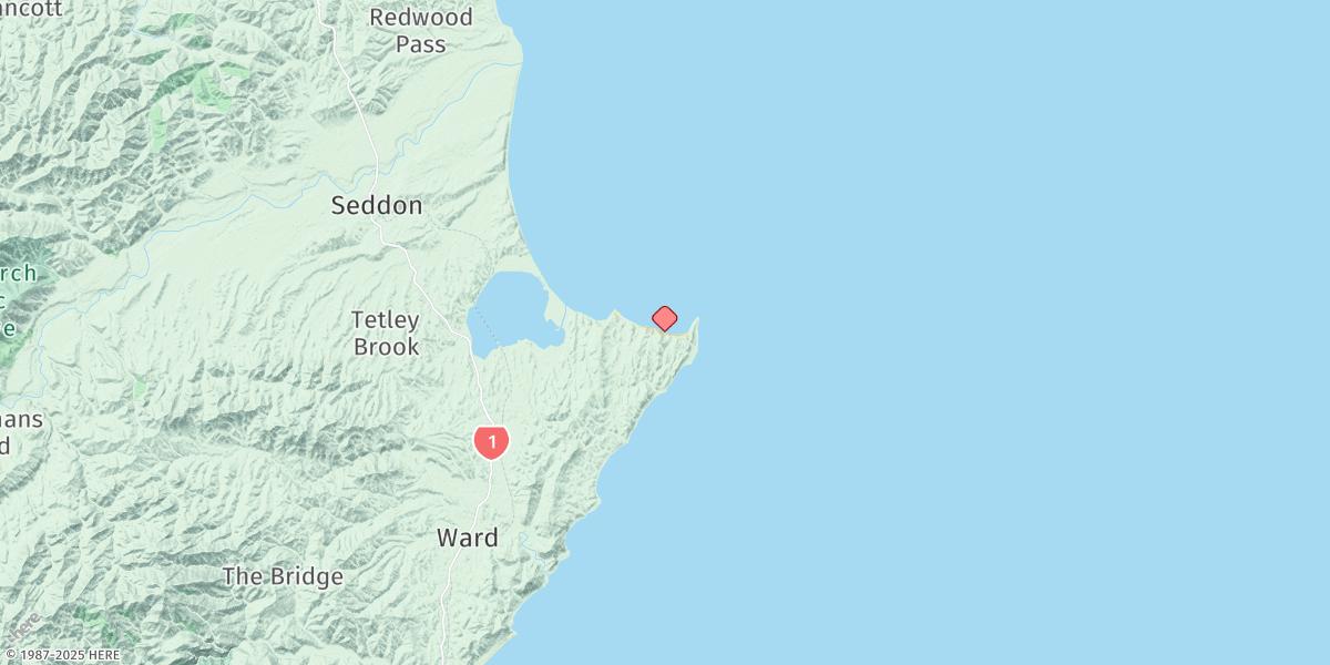 Map of Cape Campbell