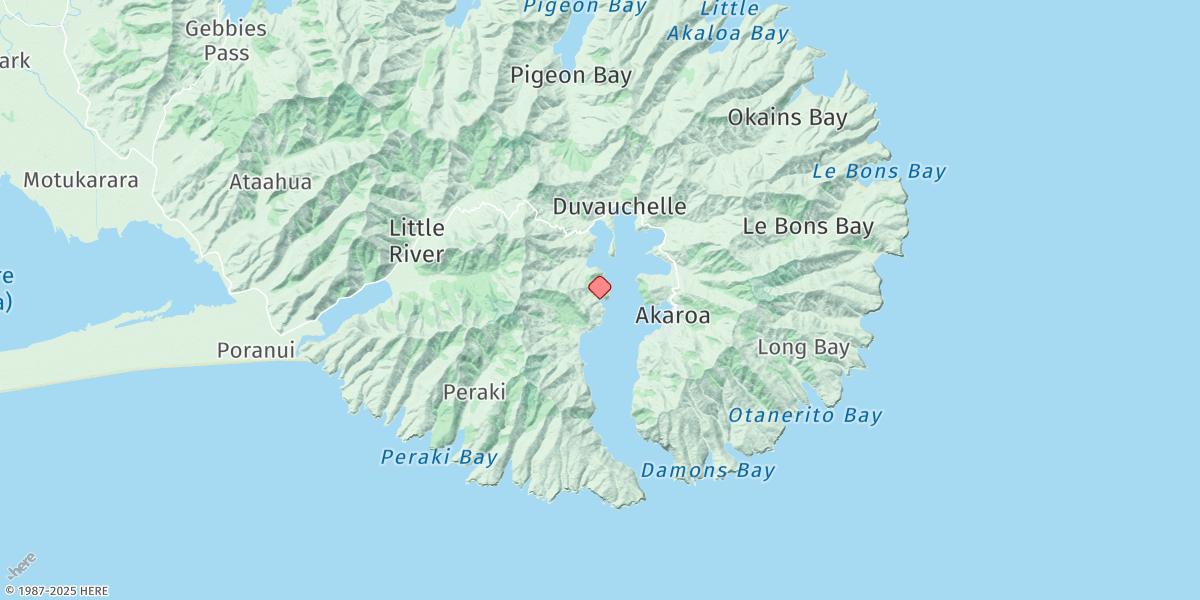 Map of Tikao Bay
