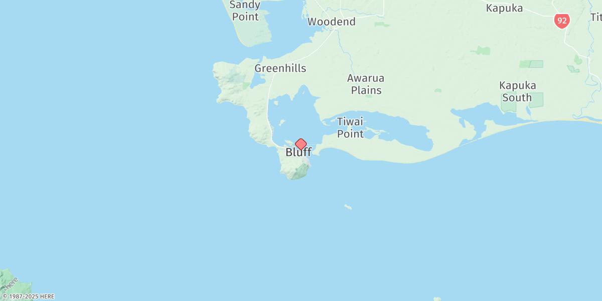 Map of Bluff