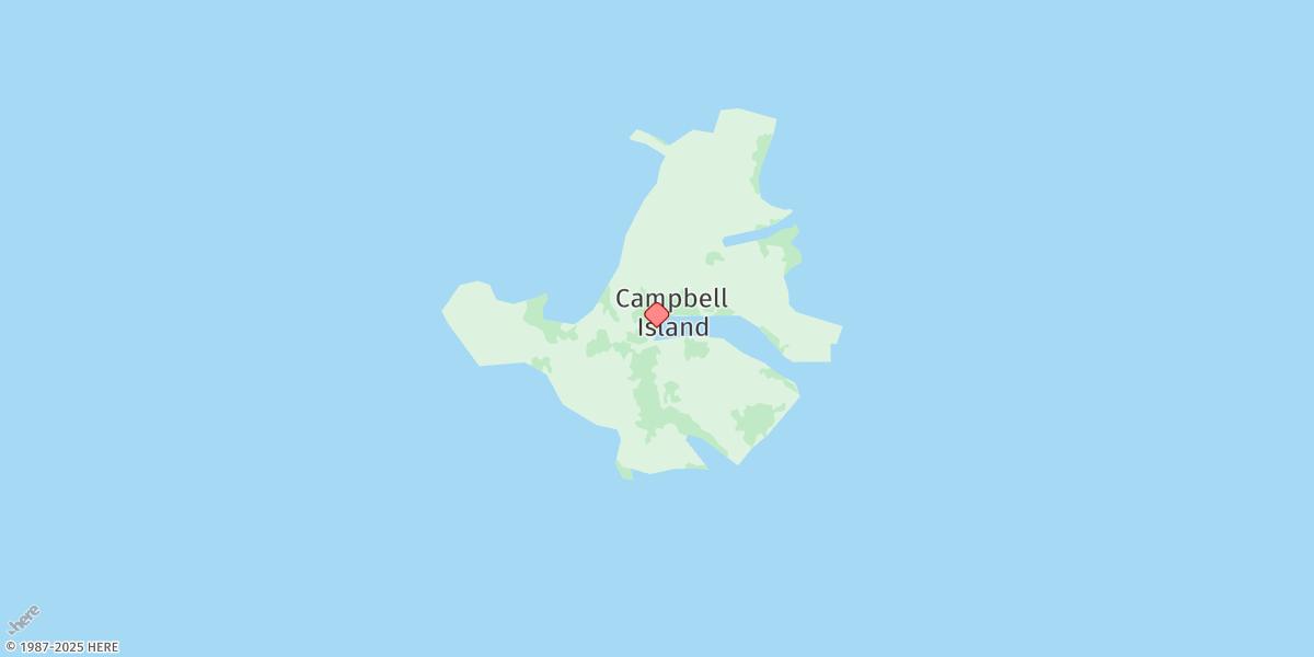 Map of Campbell Island/motu Ihupuku - Perseverance Harbour