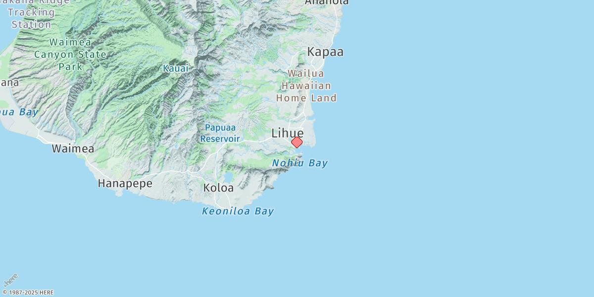 Map of Nawiliwili