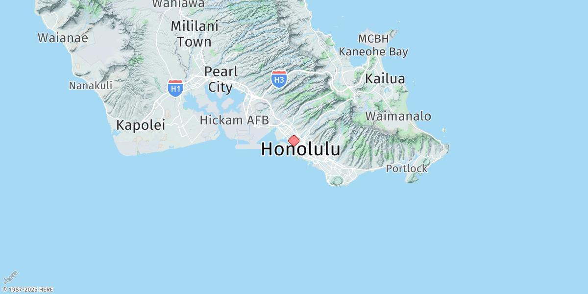 Map of Honolulu