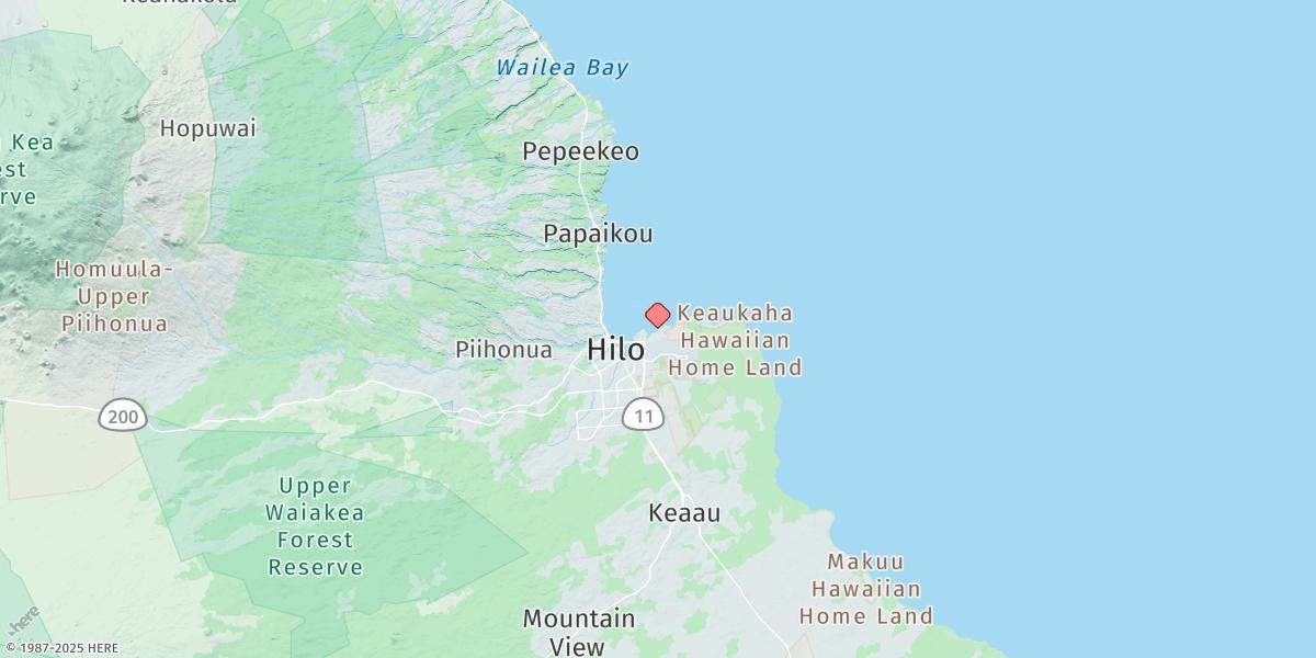 Map of Hilo