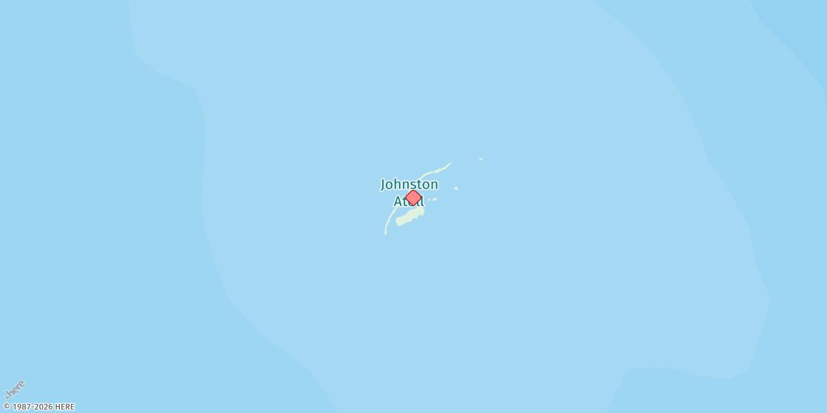 Map of Johnston Atoll Map of Johnston Atoll