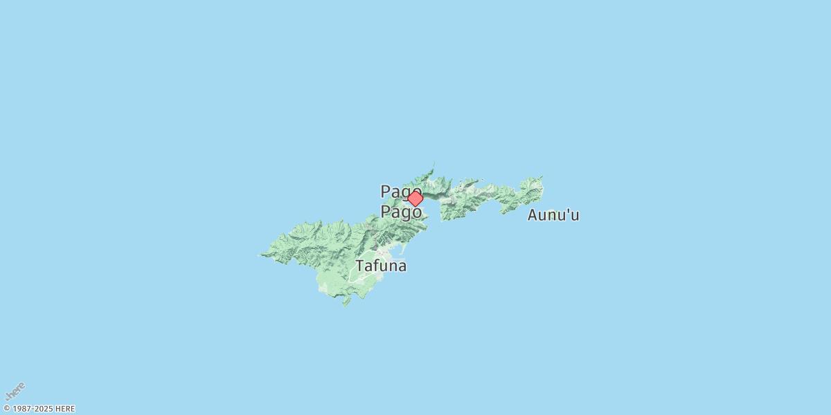 Map of Pago Pago Harbor, Tutuila Island