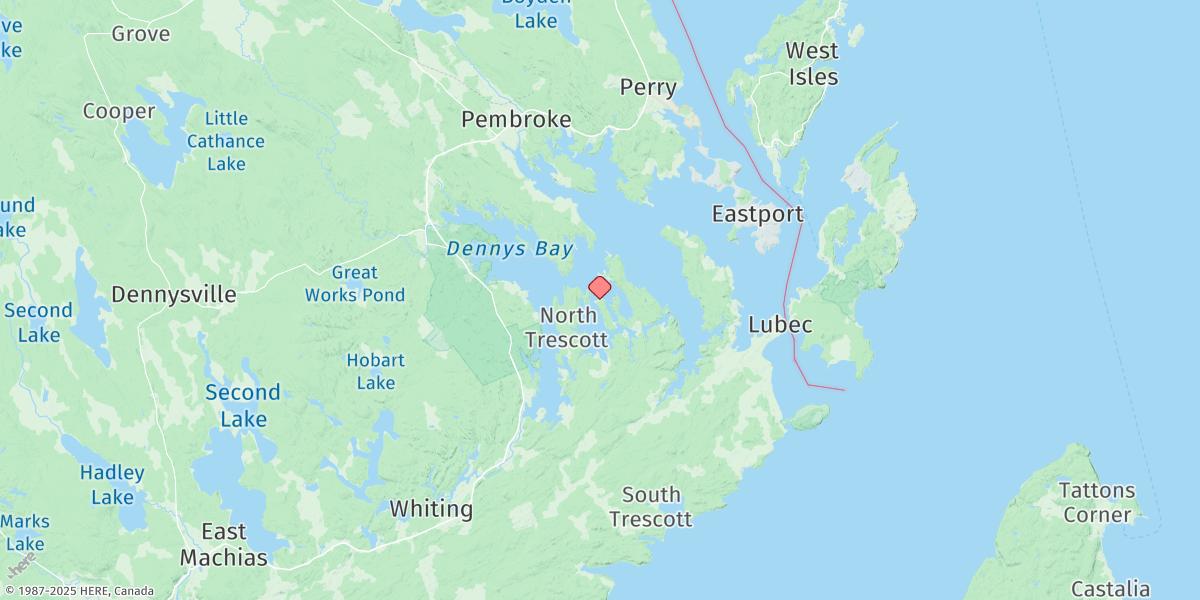 Map of Coffins Point
