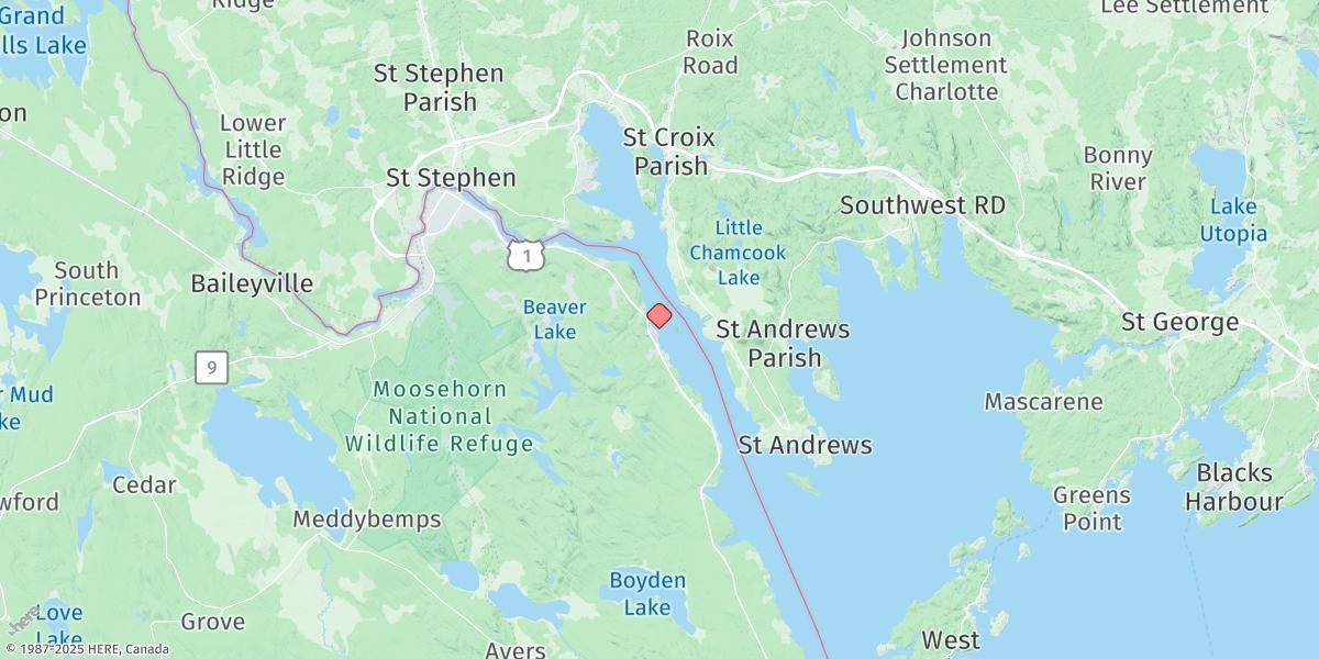 Map of Pettegrove Point, Dochet Island