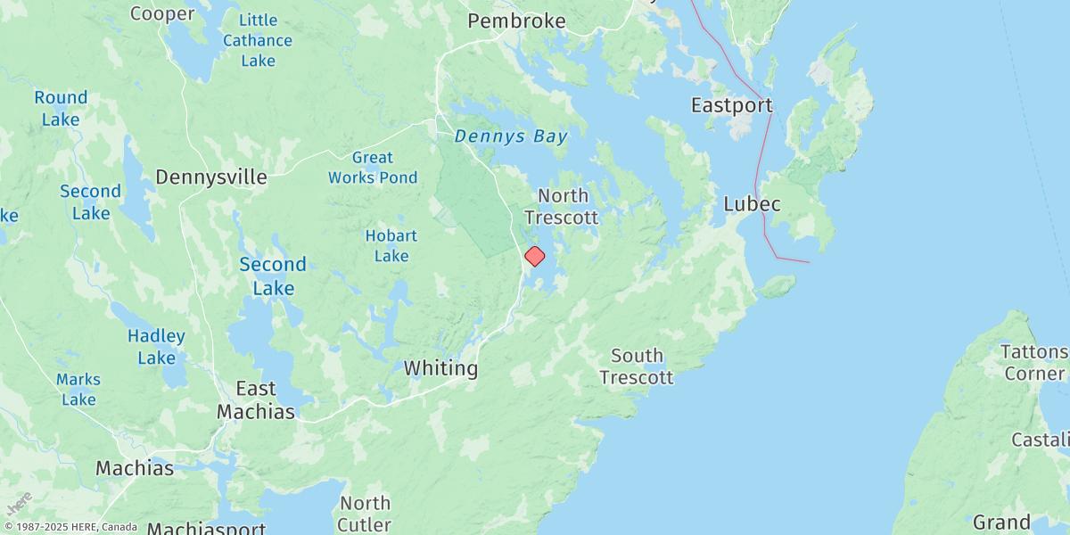 Map of Gravelly Point, Whiting Bay