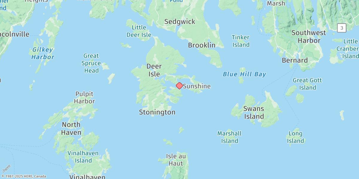 Map of Oceanville, Deer Isle