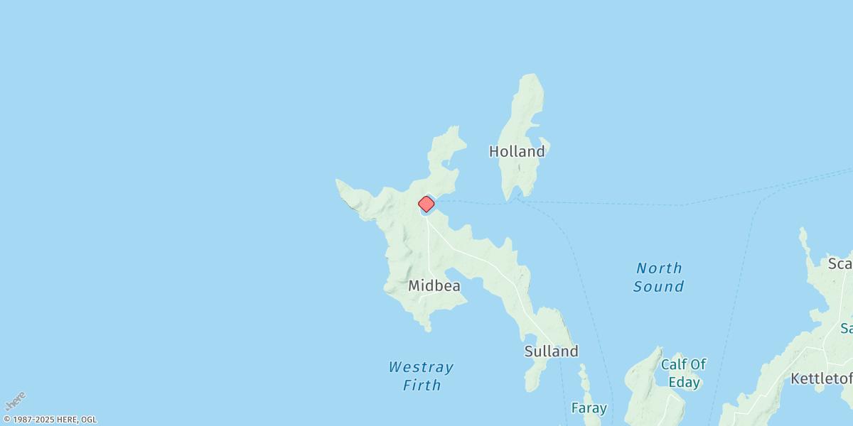 Map of Pierowall