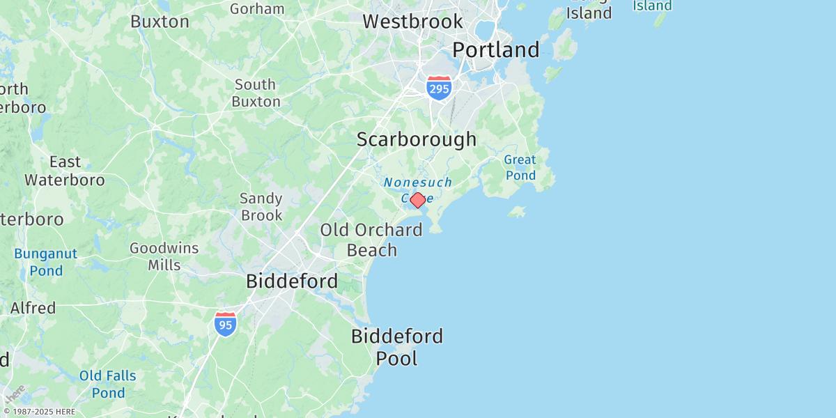 Map of Pine Point, Scarborough River