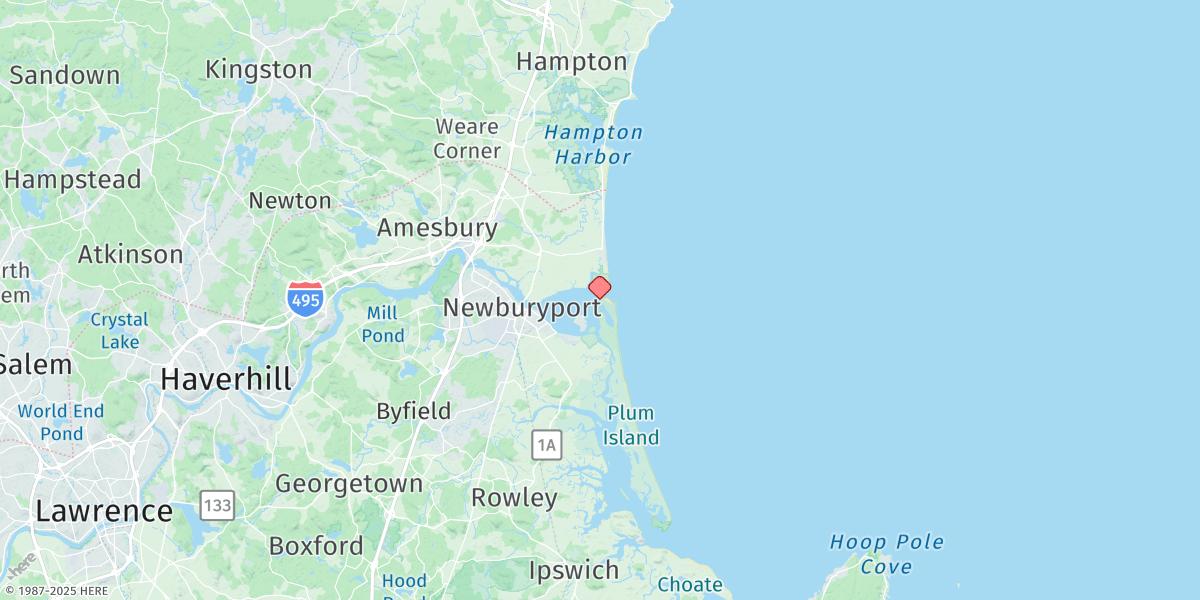 Map of Plum Island, Merrimack River Entrance