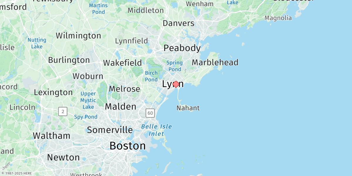 Map of Lynn, Lynn Harbor