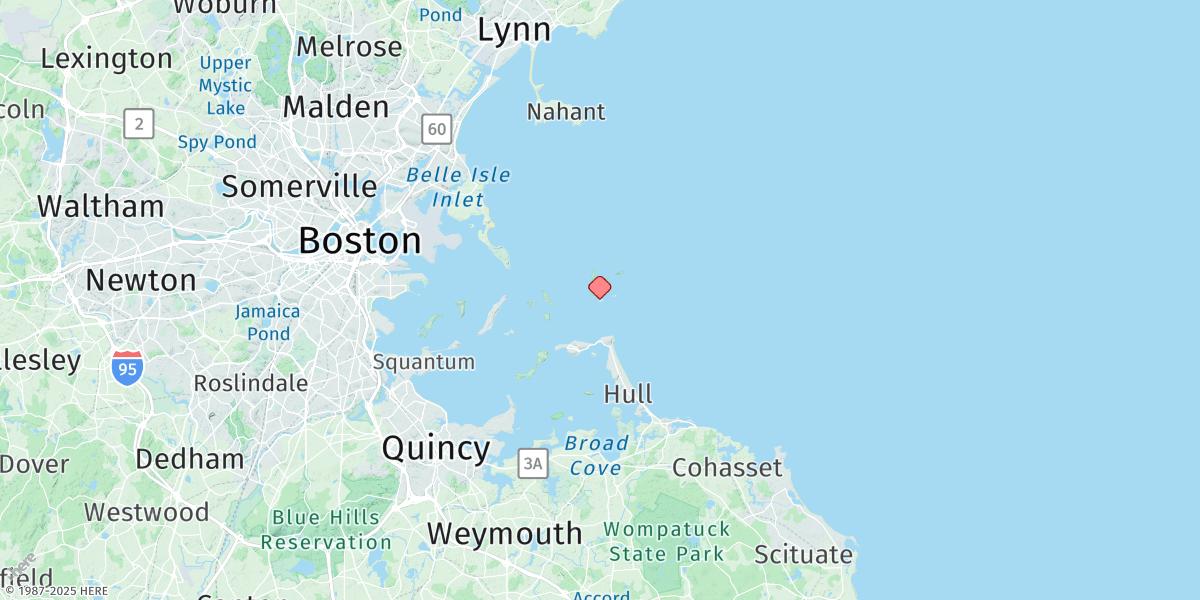 Map of Boston Light