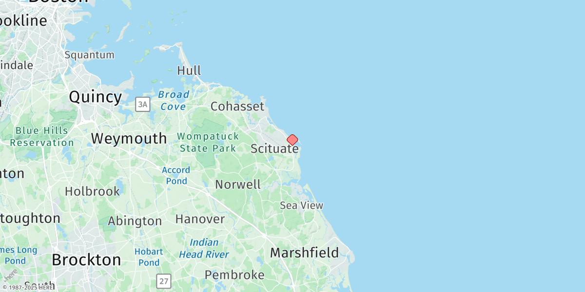 Map of Scituate, Scituate Harbor