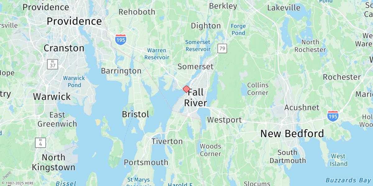 Map of Fall River
