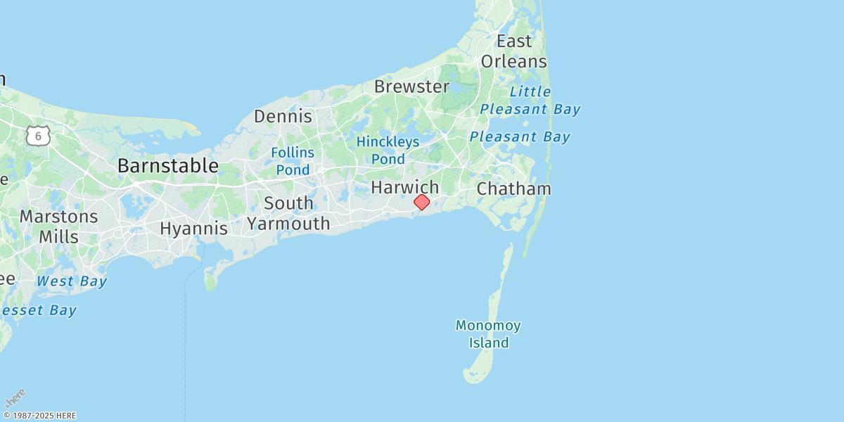Map of Saquatucket Harbor