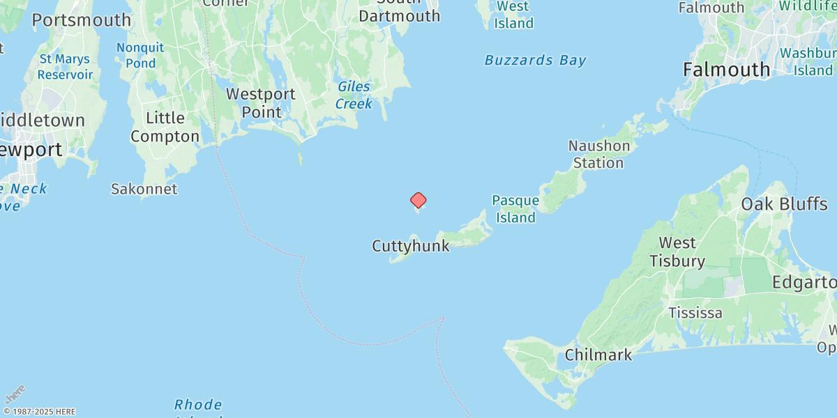 Map of Penikese Island