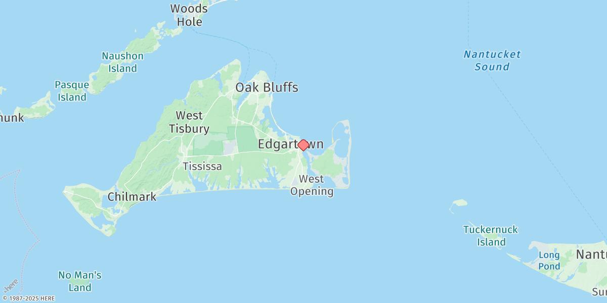 Map of Edgartown