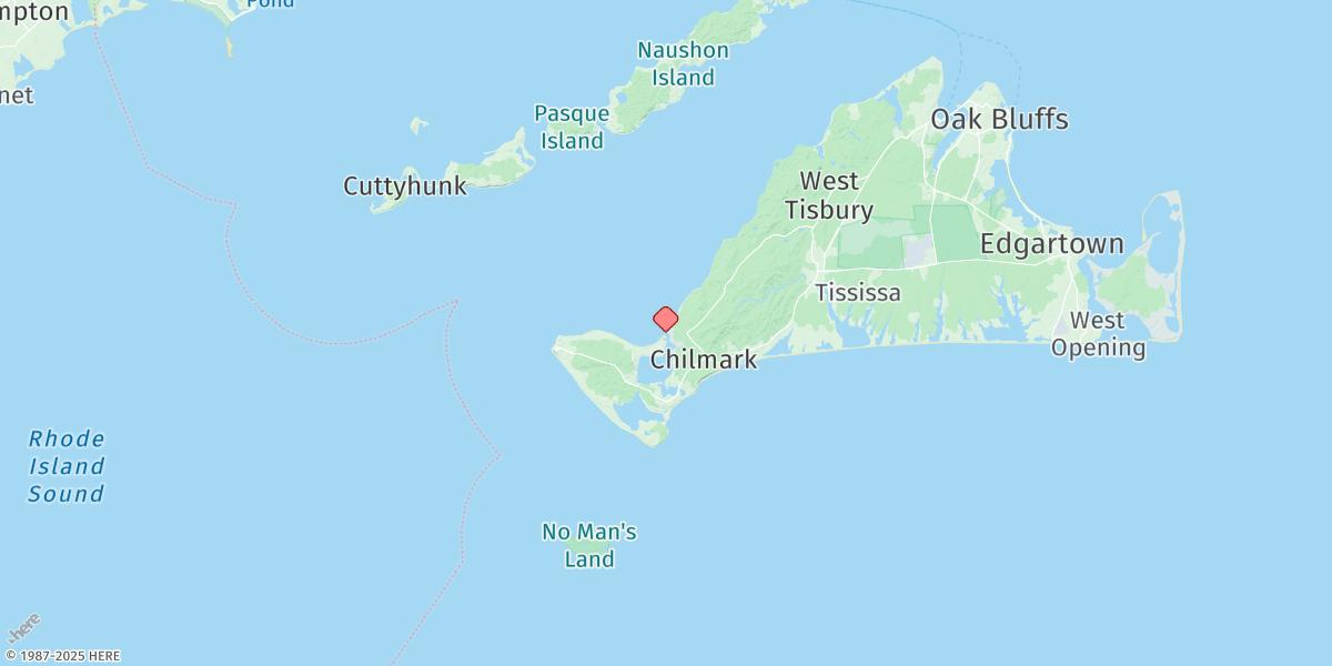 Map of Menemsha Harbor, Ma