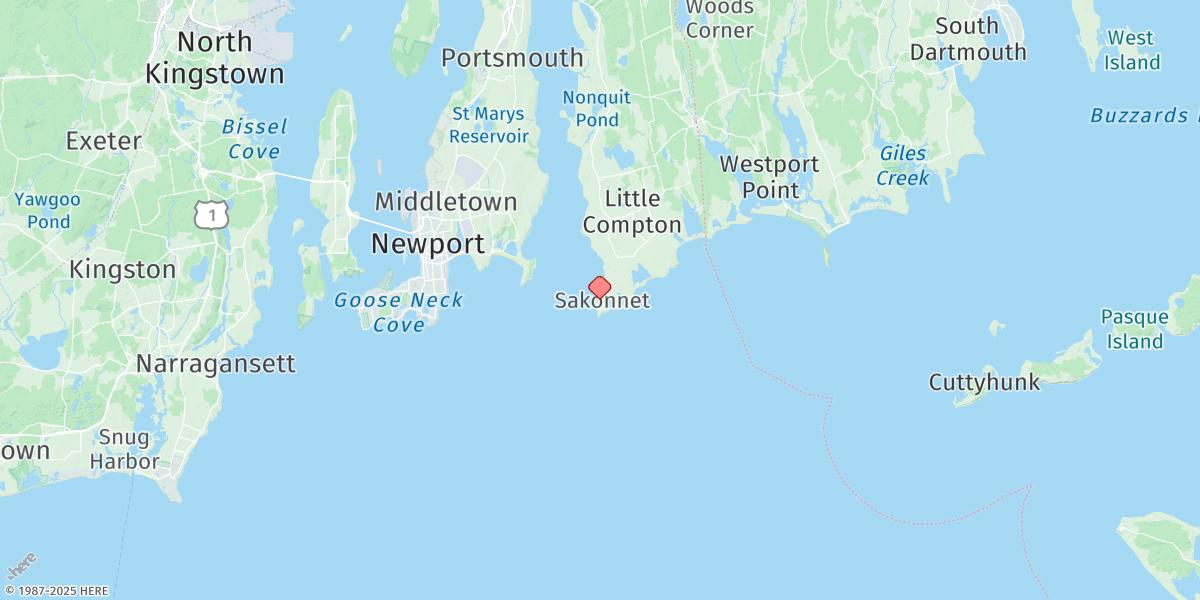 Map of Sakonnet