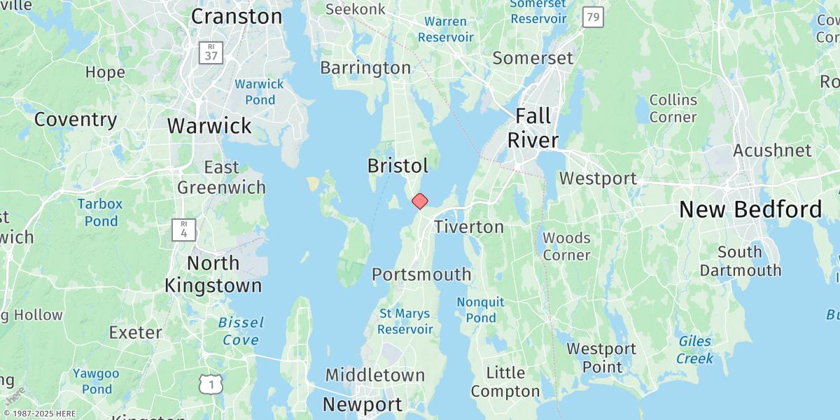 Map of Bristol Ferry