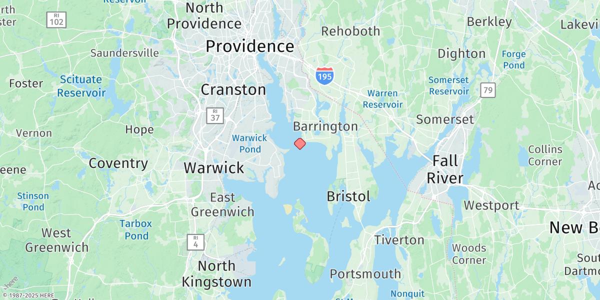 Map of Conimicut Light