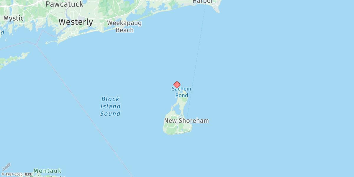 Map of Sandy Point, Block Island Sound